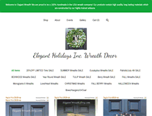 Tablet Screenshot of elegantwreaths.com